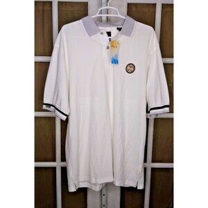 NWT Page & Tuttle PGA Professional Golf Association Polo Shirt Size L White